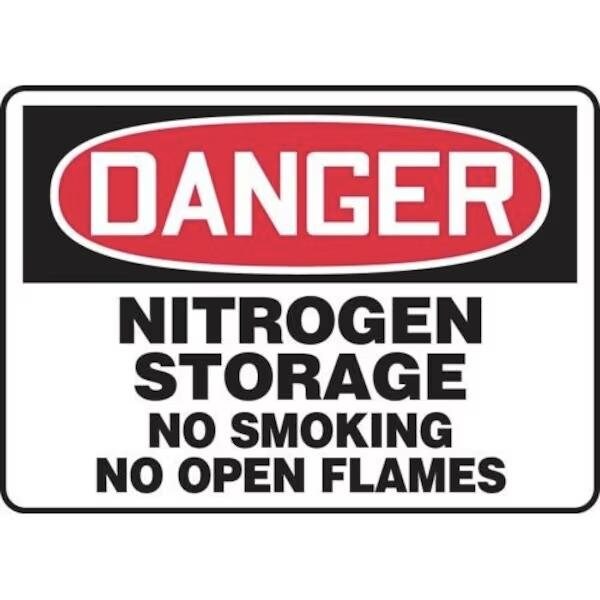 Accuform OSHA DANGER SAFETY SIGN NITROGEN MCHL056XV MCHL056XV - main